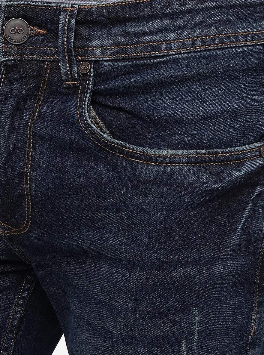 Tinted Green Washed Slim Fit Jeans | JadeBlue