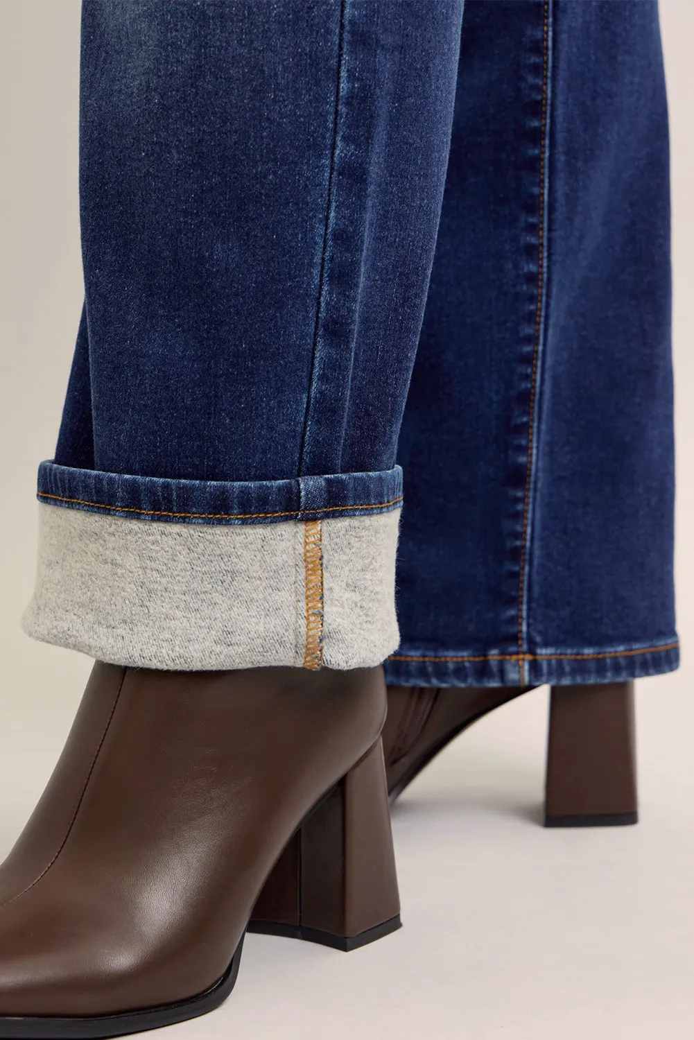 Tracy Vintage Wash Thermal Straight Fit - PLUS
