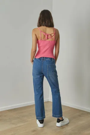 Unwind Denim Ankle Length Pants