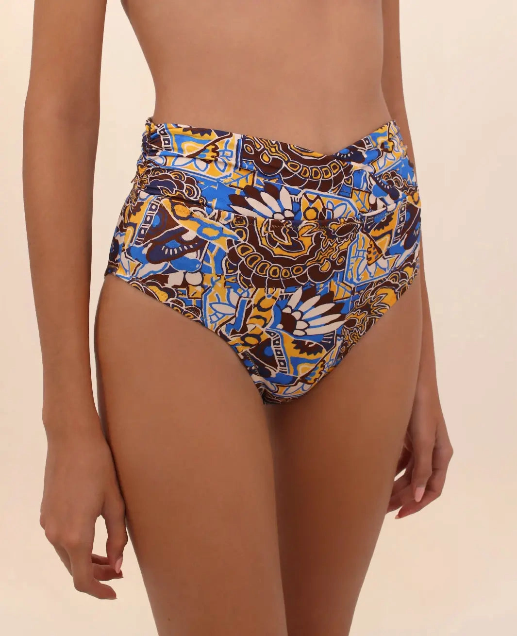 VERONA CROSSOVER HIGH-WAISTED BIKINI BOTTOM