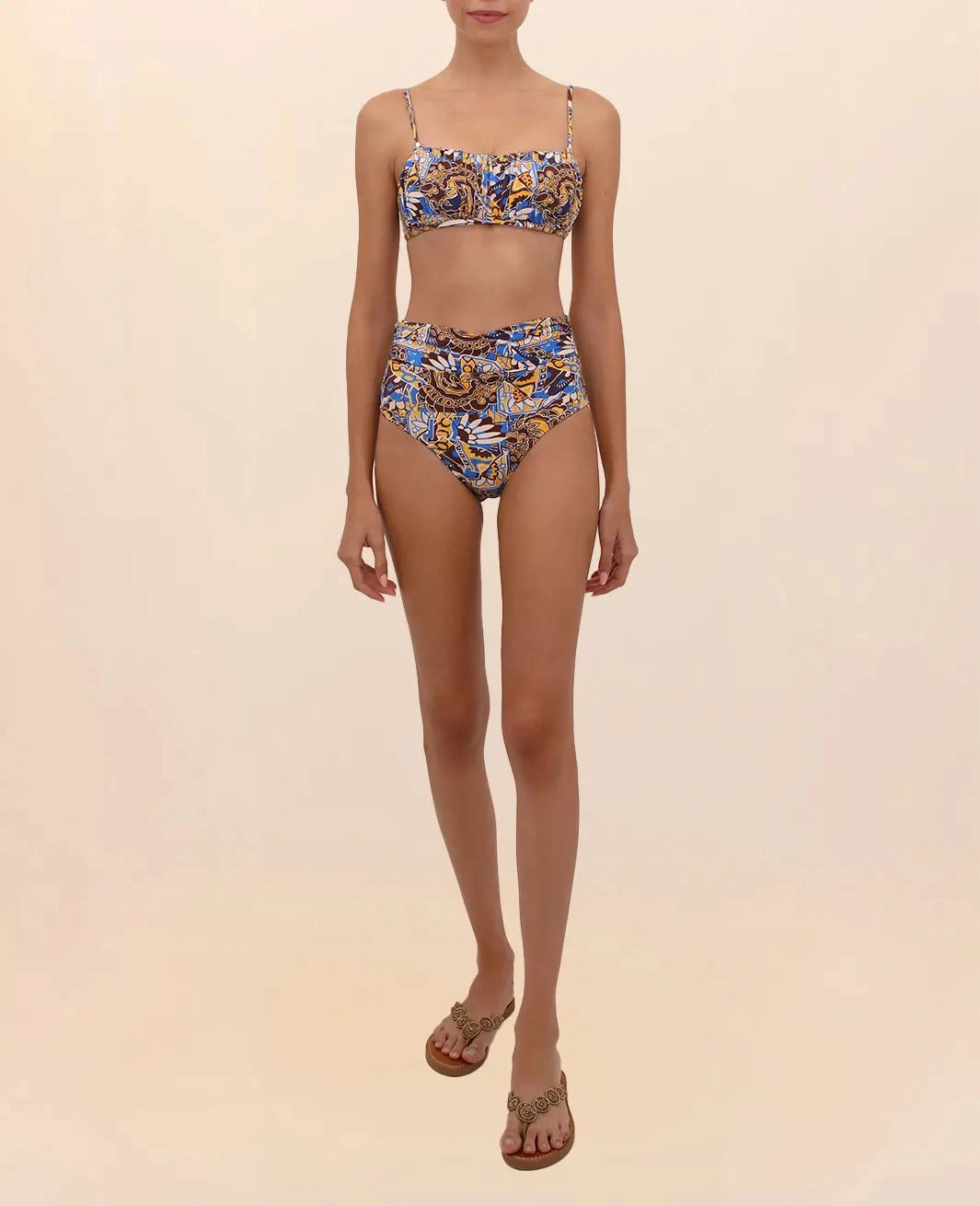 VERONA CROSSOVER HIGH-WAISTED BIKINI BOTTOM