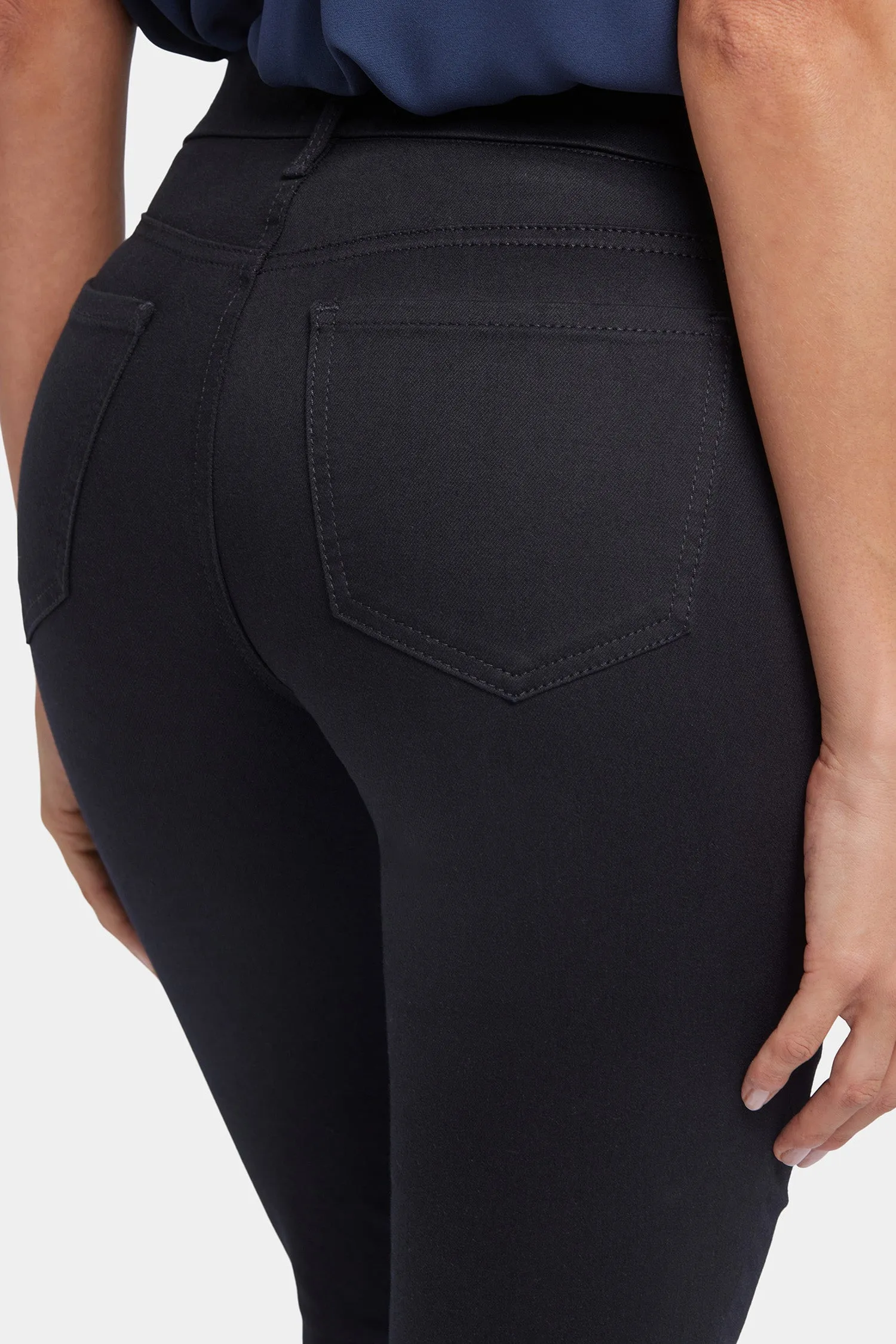 Waist-Match™ Marilyn Straight Crop Jeans In Petite - Black