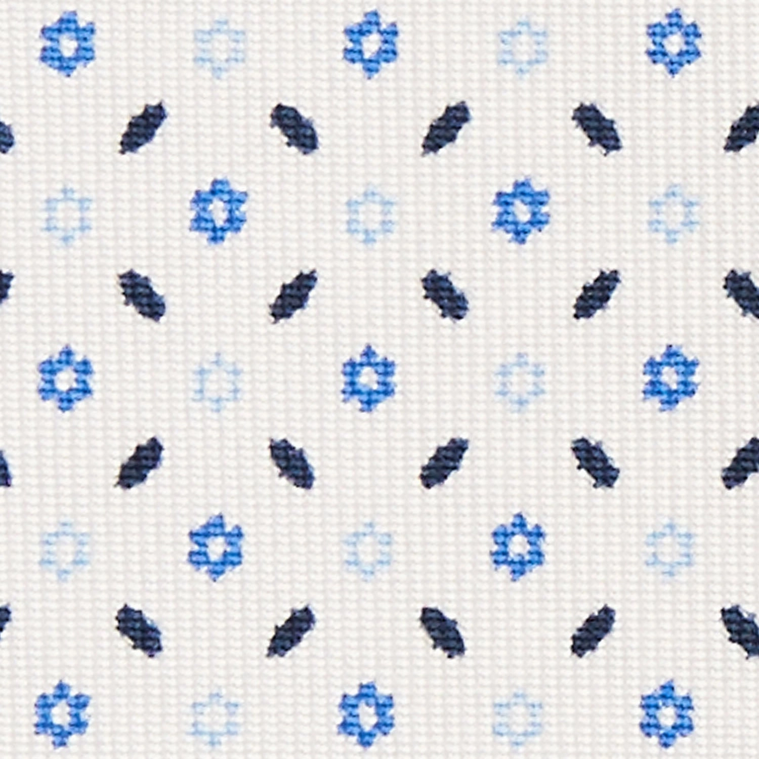 WHITE 5 FOLD SARTORIAL SILK TIE