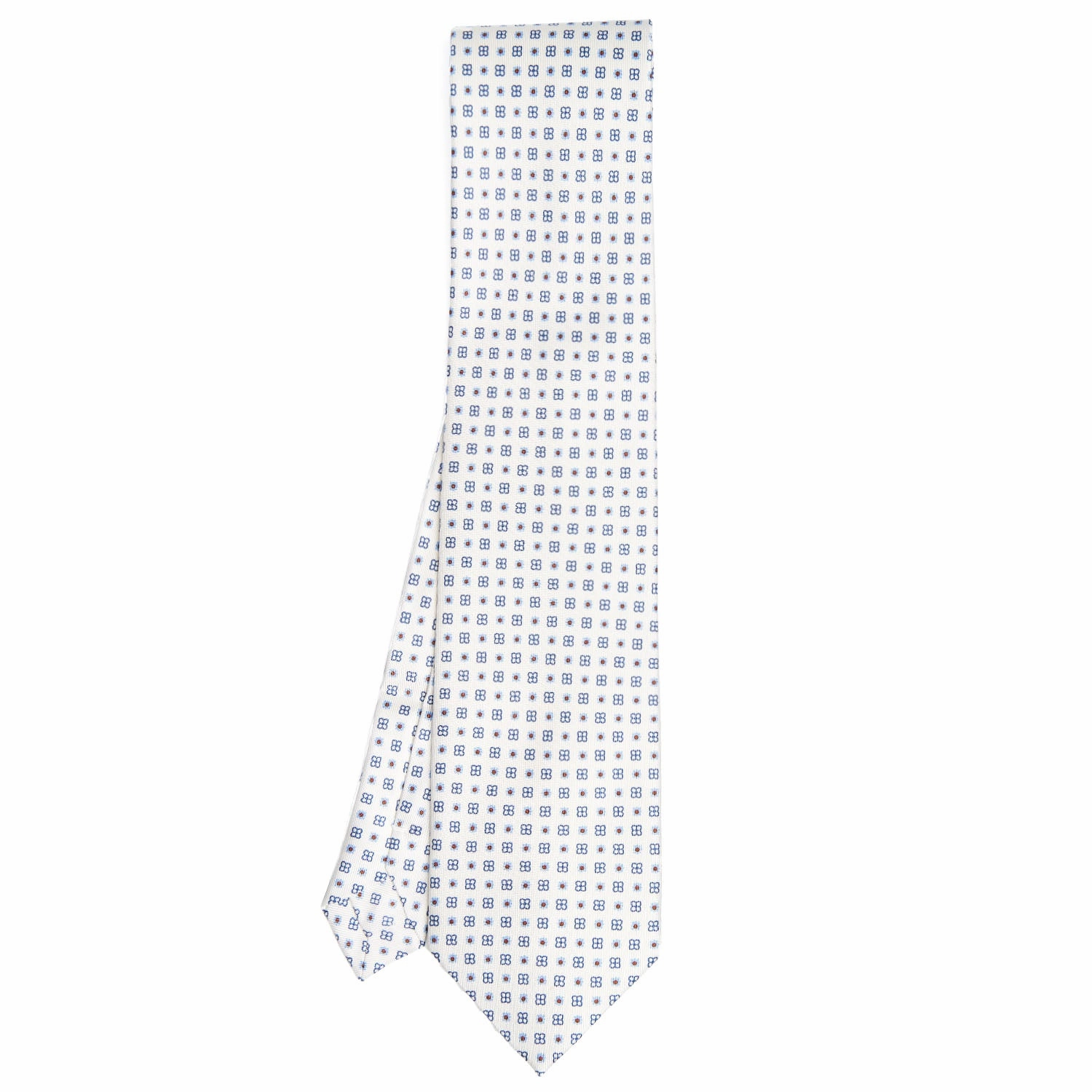 WHITE EXTRA LONG SARTORIAL SILK TIE