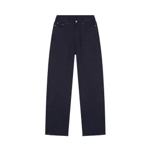 Wide unisex high waisted hemp jeans