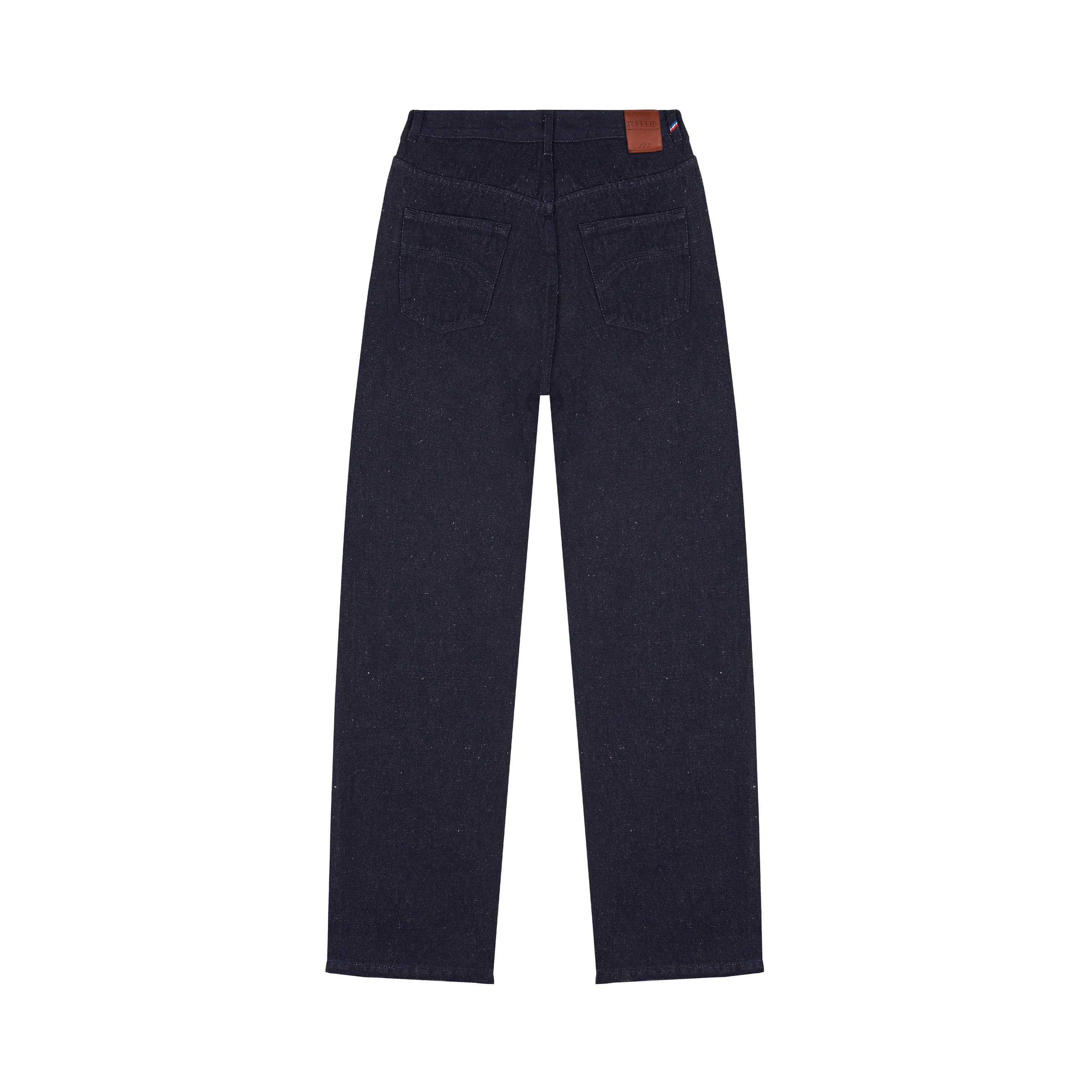 Wide unisex high waisted hemp jeans