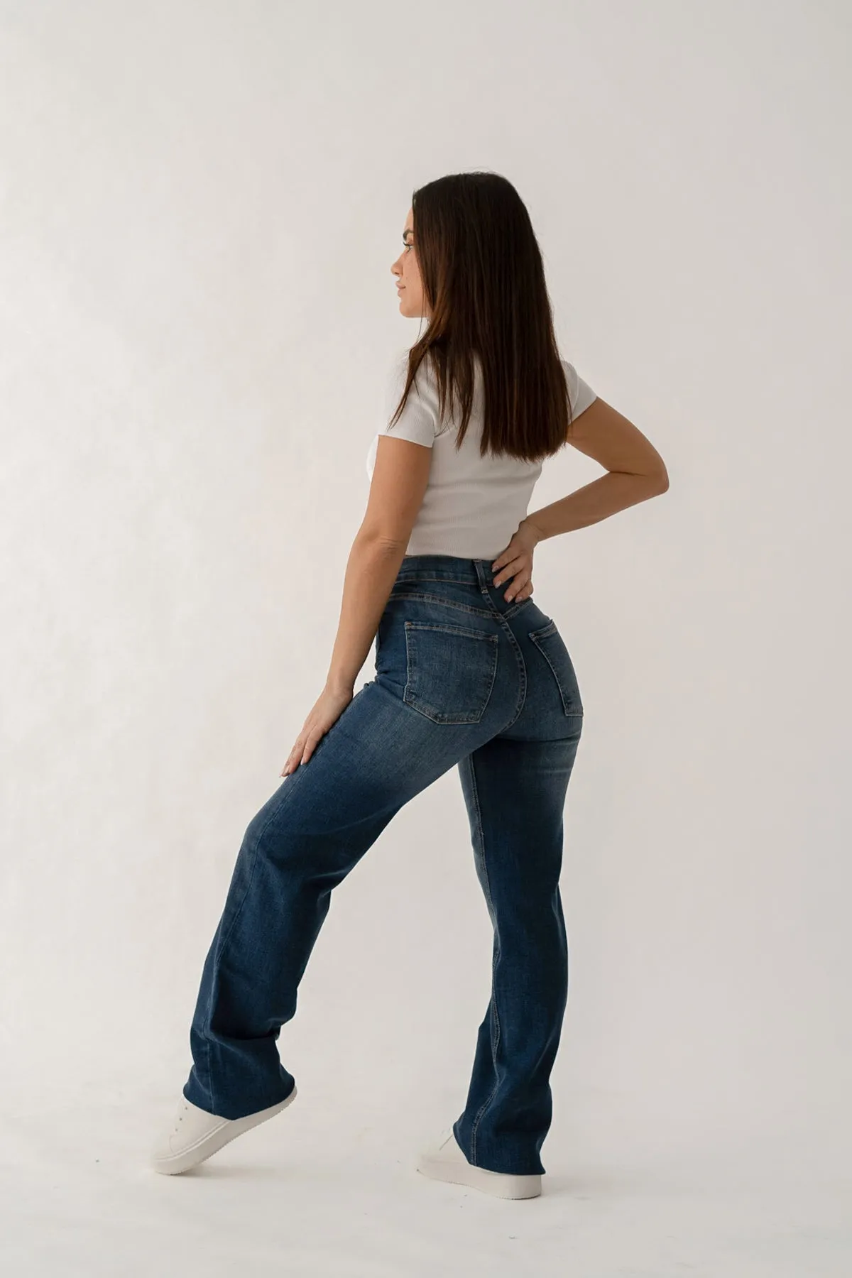 WIDELEG HIGH RISE - DARK BLUE