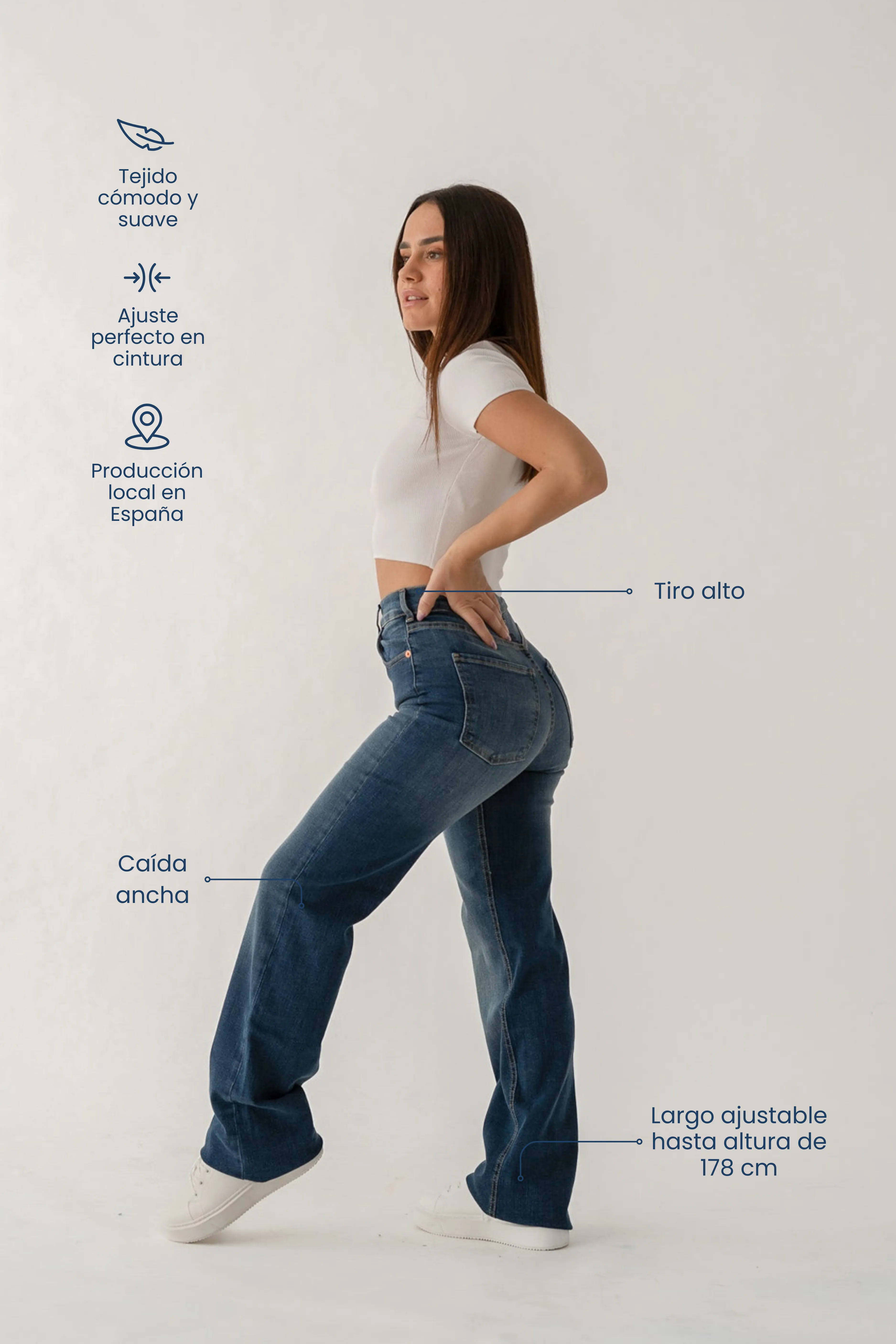 WIDELEG HIGH RISE - DARK BLUE