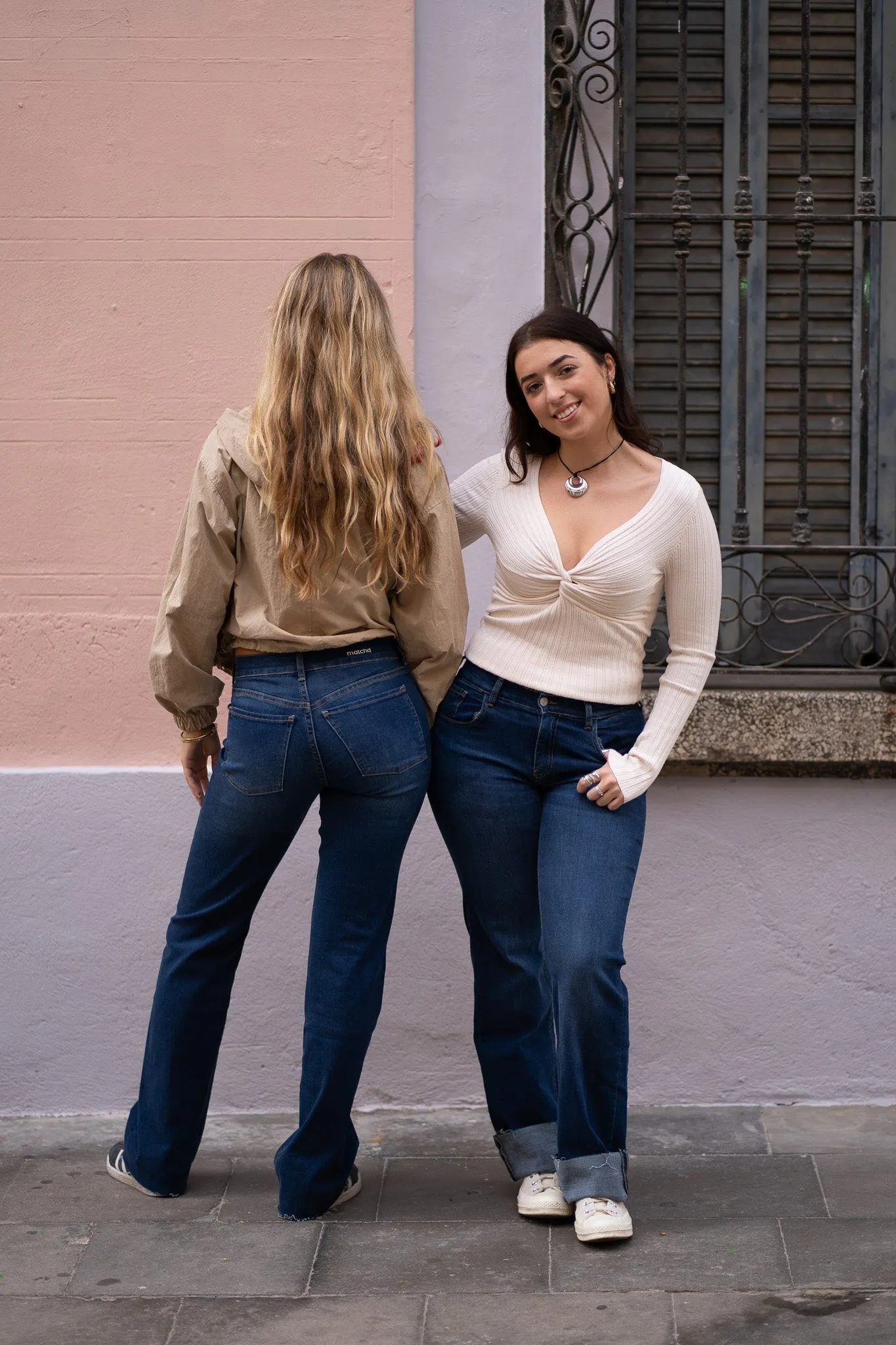 WIDELEG MID RISE - DARK BLUE