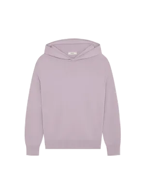 Womens DNA Regenerative Merino Wool Hoodie—raisin purple