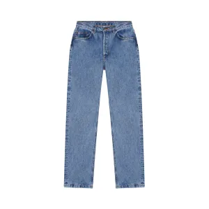 Women's light high-waisted straight jeans