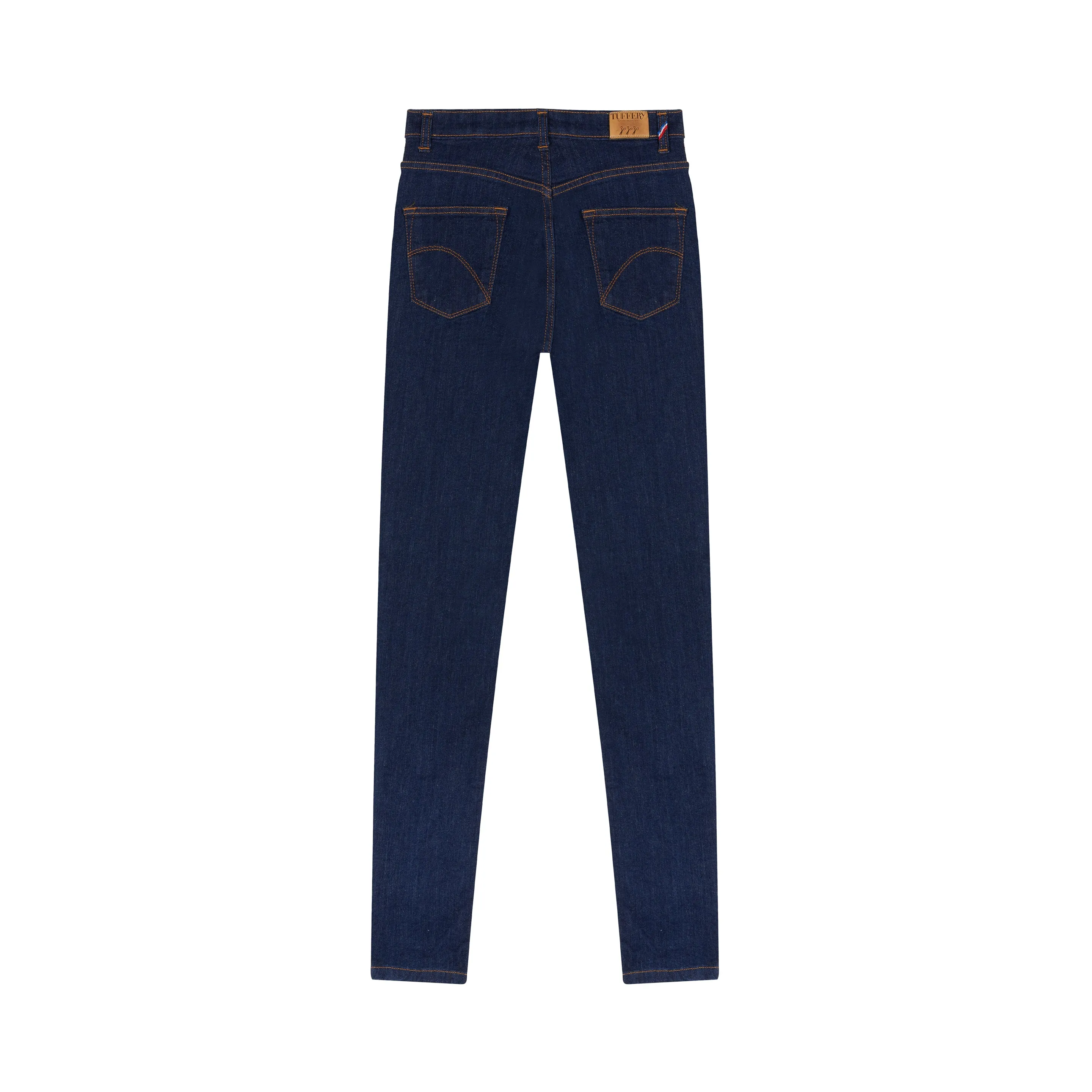 Women's slim-fit high-waisted organic cotton jeans