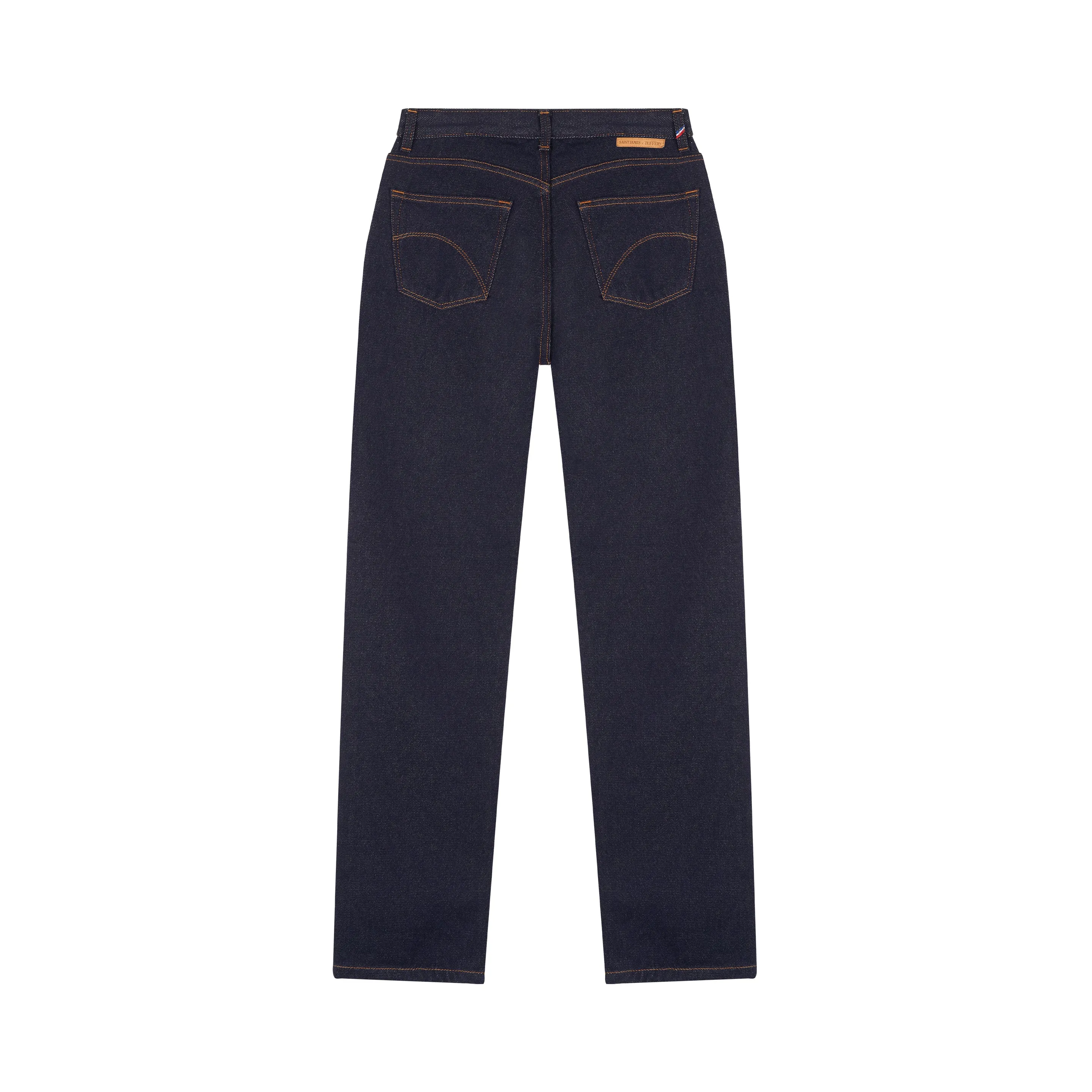 Women's straight high-waisted wool jeans – SAINT JAMES x Atelier TUFFERY
