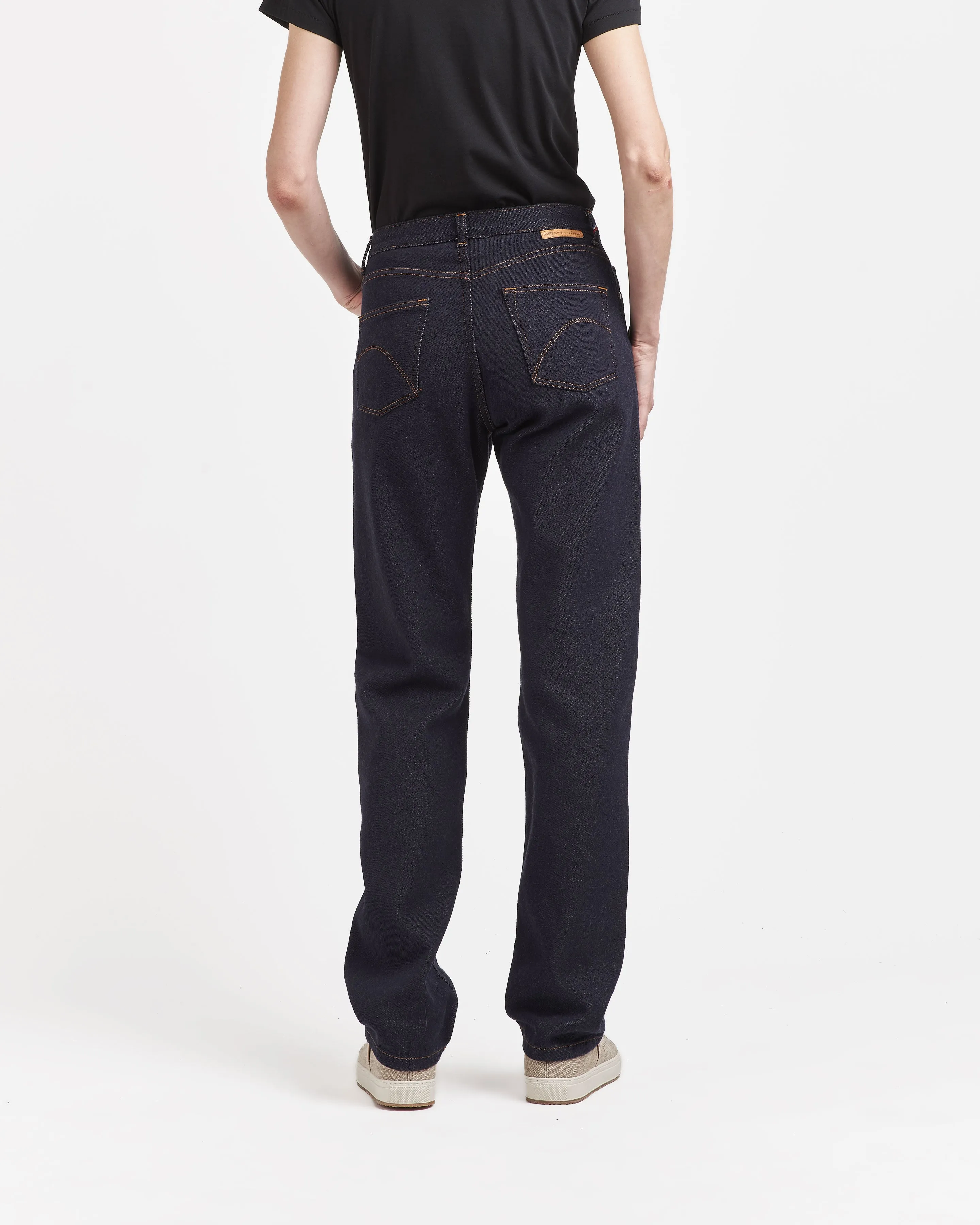 Women's straight high-waisted wool jeans – SAINT JAMES x Atelier TUFFERY