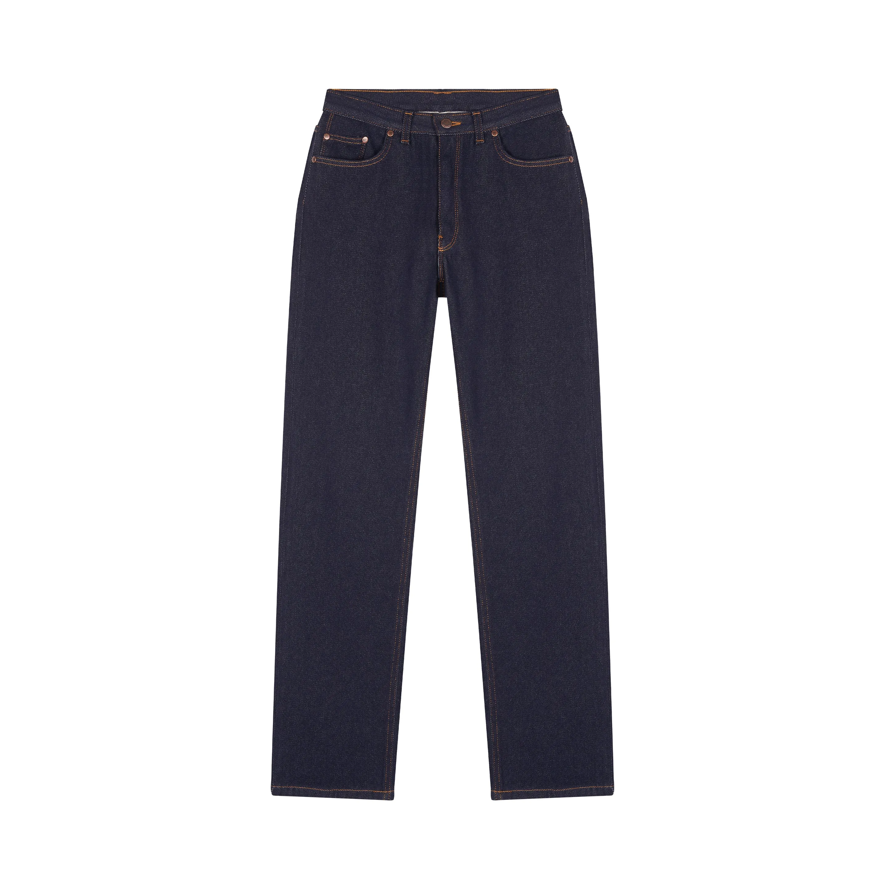 Women's straight high-waisted wool jeans – SAINT JAMES x Atelier TUFFERY