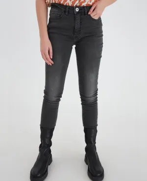 Yaya Grey High Waist Skinny Jeans