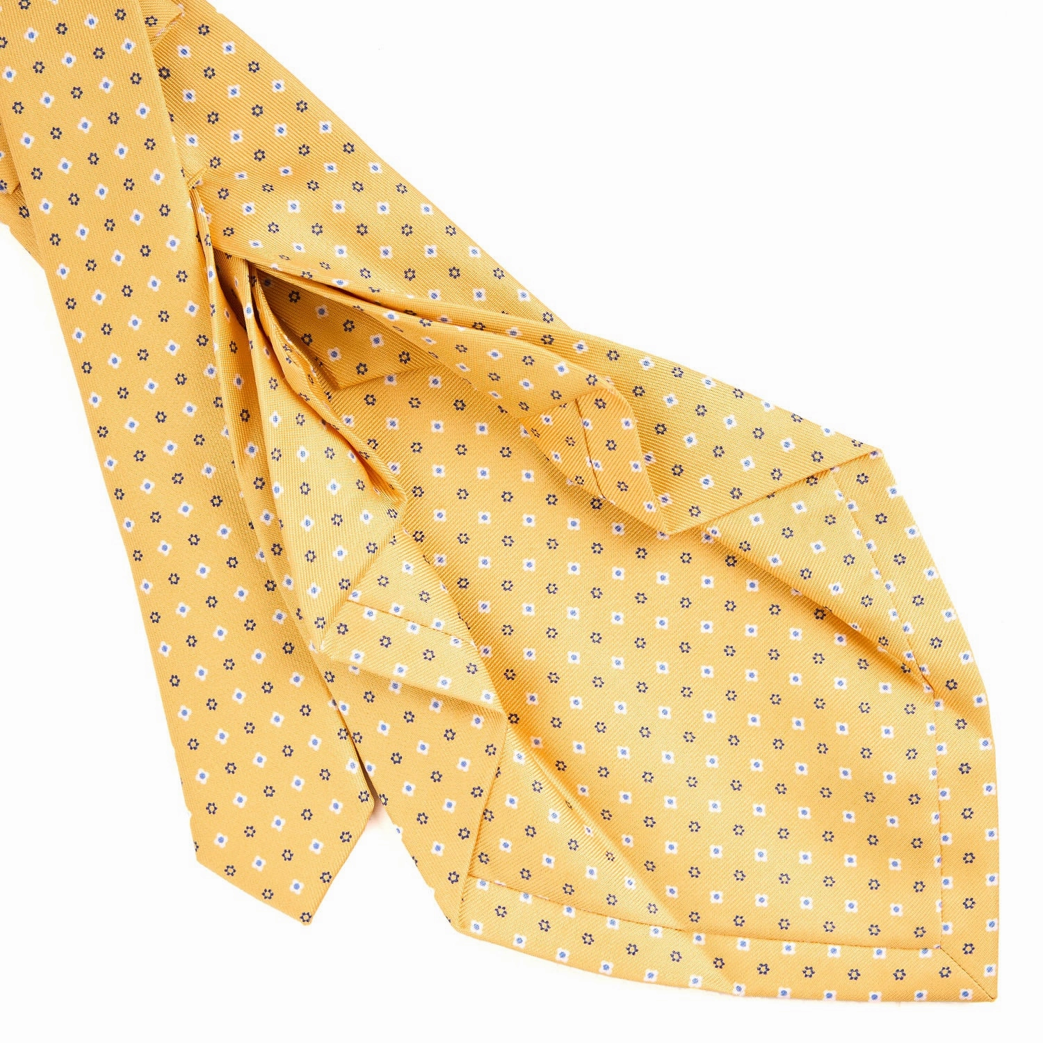 YELLOW 7 FOLD SARTORIAL SILK TIE